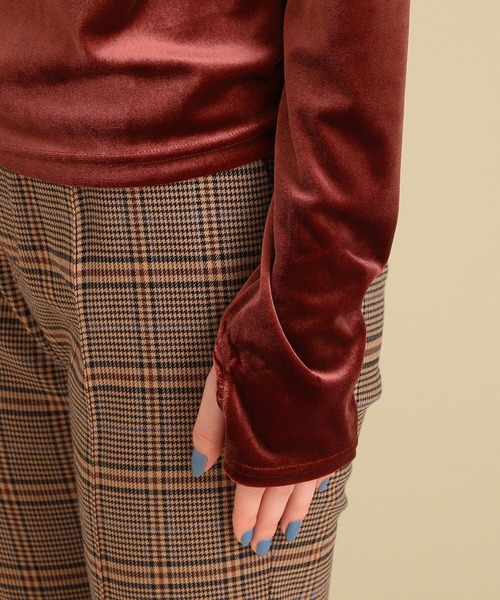 Ray BEAMS（レイビームス）の「Ray BEAMS / ベロア フーディー（その他トップス・レディース・ブラウン/ブラック・ONE SIZE）」の13枚目の写真