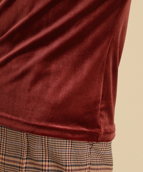 Ray BEAMS（レイビームス）の「Ray BEAMS / ベロア フーディー（その他トップス・レディース・ブラウン/ブラック・ONE SIZE）」の14枚目の写真