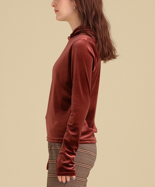 Ray BEAMS（レイビームス）の「Ray BEAMS / ベロア フーディー（その他トップス・レディース・ブラウン/ブラック・ONE SIZE）」の11枚目の写真