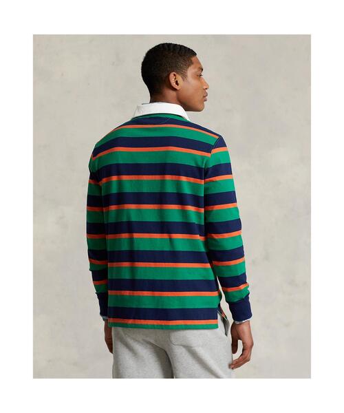 POLO RALPH LAUREN（ポロ ラルフ ローレン）の「アイコニック ラグビー シャツ（ポロシャツ・メンズ・グリーン系3・L/M/S/XL/XS/XXL）」の4枚目の写真