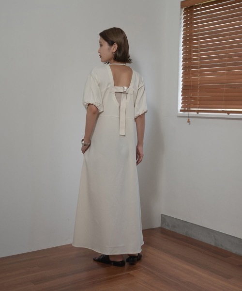 未使用★Ameri★MEDI PUFF SLEEVE ROMPERSオケージョン I_am（アイアム）の「u design puff sleeve ops（ワンピース