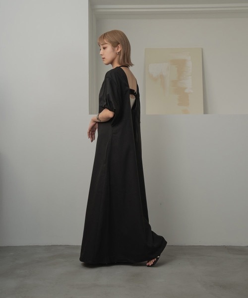 未使用★Ameri★MEDI PUFF SLEEVE ROMPERSオケージョン I_am（アイアム）の「u design puff sleeve ops（ワンピース