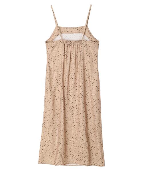 earth music&ecology（アースミュージックアンドエコロジー）の「スリットドットキャミワンピース（ワンピース・レディース・ドット/ブラック系その他5・FREE）」の12枚目の写真