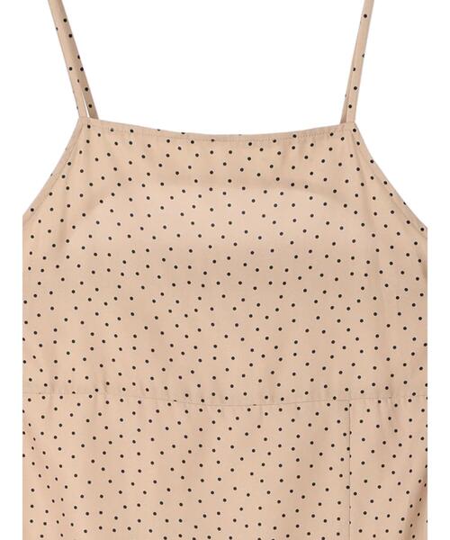earth music&ecology（アースミュージックアンドエコロジー）の「スリットドットキャミワンピース（ワンピース・レディース・ドット/ブラック系その他5・FREE）」の11枚目の写真