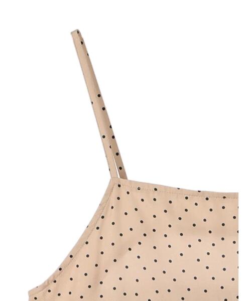 earth music&ecology（アースミュージックアンドエコロジー）の「スリットドットキャミワンピース（ワンピース・レディース・ドット/ブラック系その他5・FREE）」の10枚目の写真