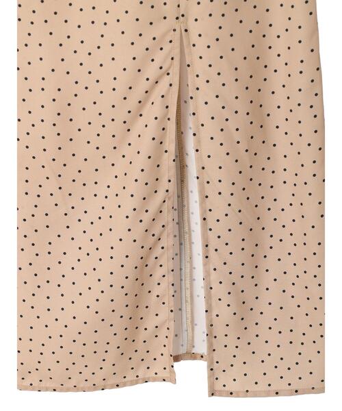 earth music&ecology（アースミュージックアンドエコロジー）の「スリットドットキャミワンピース（ワンピース・レディース・ドット/ブラック系その他5・FREE）」の8枚目の写真