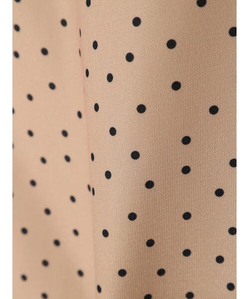 earth music&ecology（アースミュージックアンドエコロジー）の「スリットドットキャミワンピース（ワンピース・レディース・ドット/ブラック系その他5・FREE）」の5枚目の写真