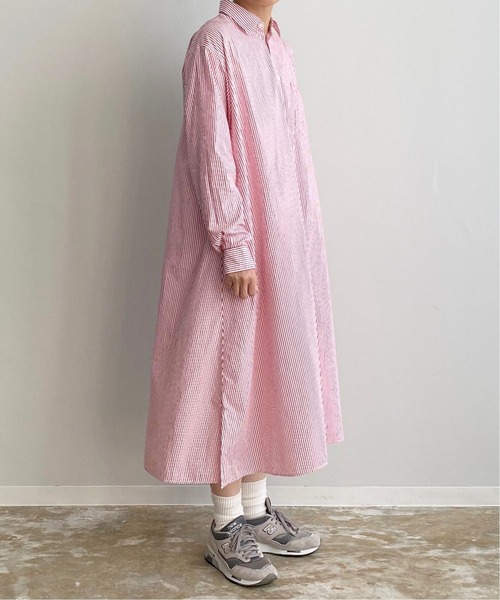 HARVESTY/ハーベスティー ストライプシャツローブ サイズ1 HARVESTY