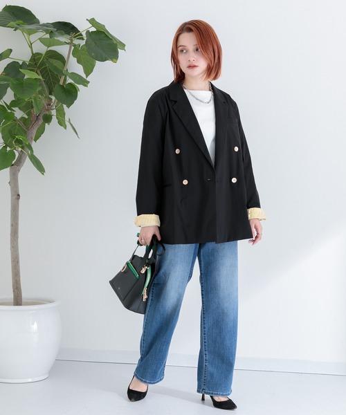 Paradise Picnic（パラダイスピクニック）の「CYAN ワークPKTハイウエストワイトパンツ（デニムパンツ・レディース・ネイビー/ブルー・FREE）」の6枚目の写真