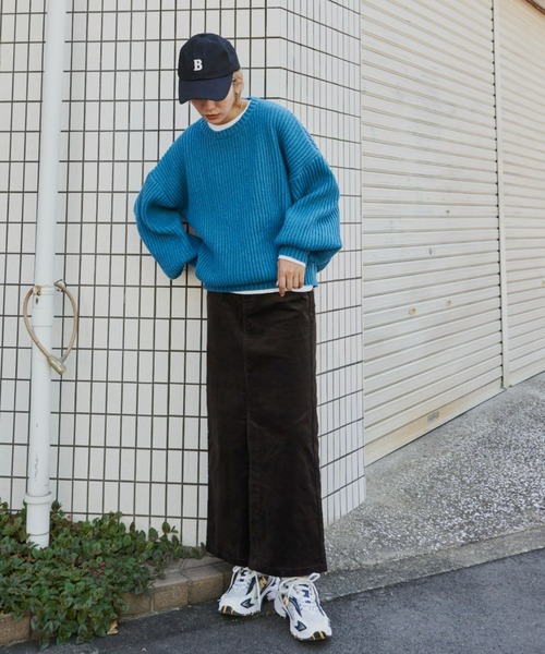 入荷禁止※片畦オーバーサイズニット（ニット/セーター）｜Auntie