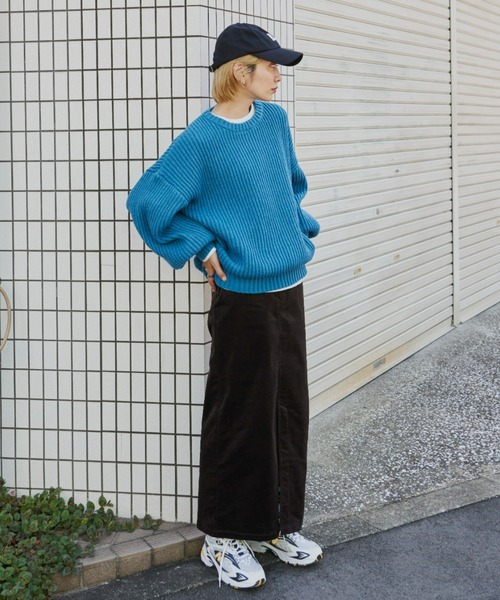 Auntie Rosa Holiday(アンティローザホリデー)の「※入荷禁止※片畦オーバーサイズニット(ニット/セーター・レディース・ライトグレー/アイボリー/ブルー/ピンク・FREE)」の15枚目の写真