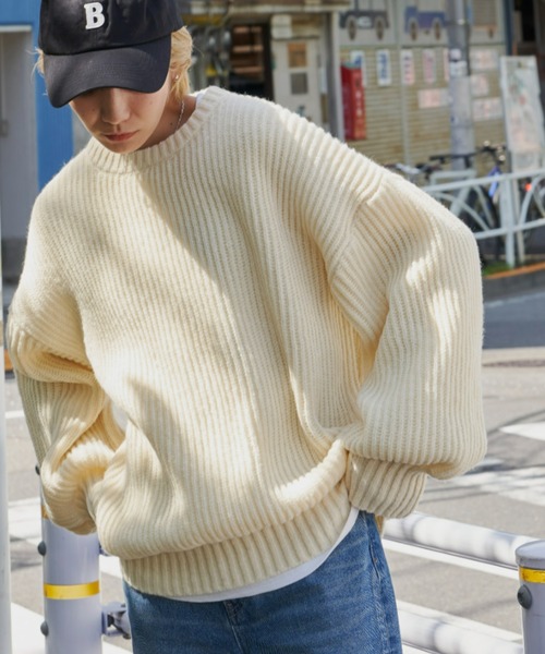 入荷禁止※片畦オーバーサイズニット（ニット/セーター）｜Auntie