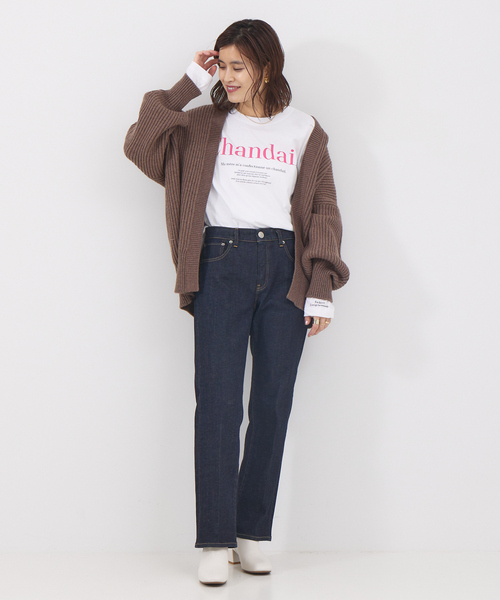 Rouge vif Anna(ルージュヴィフアンナ)の「フロント&袖口ロゴロンT(Tシャツ/カットソー・レディース・チャコールグレー/ピンク・フリー)」の15枚目の写真