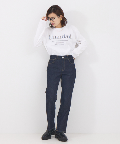 Rouge vif Anna(ルージュヴィフアンナ)の「フロント&袖口ロゴロンT(Tシャツ/カットソー・レディース・チャコールグレー/ピンク・フリー)」の9枚目の写真