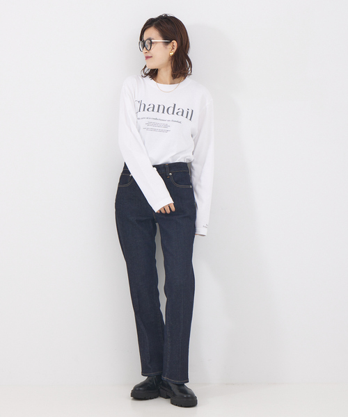 Rouge vif Anna(ルージュヴィフアンナ)の「フロント&袖口ロゴロンT(Tシャツ/カットソー・レディース・チャコールグレー/ピンク・フリー)」の13枚目の写真