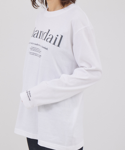 Rouge vif Anna(ルージュヴィフアンナ)の「フロント&袖口ロゴロンT(Tシャツ/カットソー・レディース・チャコールグレー/ピンク・フリー)」の16枚目の写真