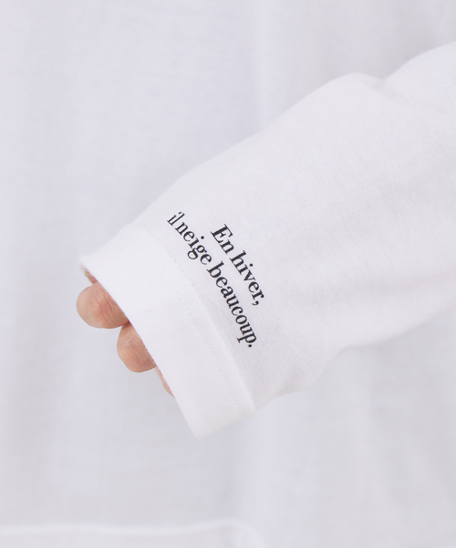 Rouge vif Anna(ルージュヴィフアンナ)の「フロント&袖口ロゴロンT(Tシャツ/カットソー・レディース・チャコールグレー/ピンク・フリー)」の12枚目の写真