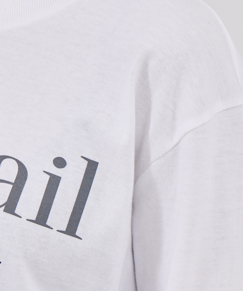 Rouge vif Anna(ルージュヴィフアンナ)の「フロント&袖口ロゴロンT(Tシャツ/カットソー・レディース・チャコールグレー/ピンク・フリー)」の14枚目の写真