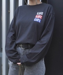 【Bz】LIFE 女神 ライセンス天竺ラウンドネックロンT長袖Tシャツユニセックスボディ(RZ)