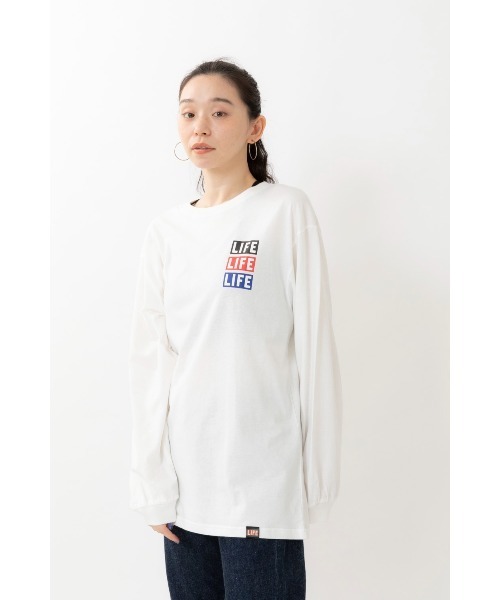 ARCHIVER（アーカイバ）の「【Bz】LIFE 女神 ライセンス天竺ラウンドネックロンT長袖Tシャツユニセックスボディ(RZ)（Tシャツ/カットソー・レディース・ブラック/スミクロ/オフホワイト・MEDIUM）」の7枚目の写真
