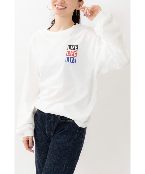 ARCHIVER（アーカイバ）の「【Bz】LIFE 女神 ライセンス天竺ラウンドネックロンT長袖Tシャツユニセックスボディ(RZ)（Tシャツ/カットソー・レディース・ブラック/スミクロ/オフホワイト・MEDIUM）」の8枚目の写真