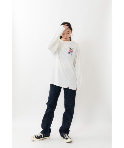 ARCHIVER（アーカイバ）の「【Bz】LIFE 女神 ライセンス天竺ラウンドネックロンT長袖Tシャツユニセックスボディ(RZ)（Tシャツ/カットソー・レディース・ブラック/スミクロ/オフホワイト・MEDIUM）」の11枚目の写真