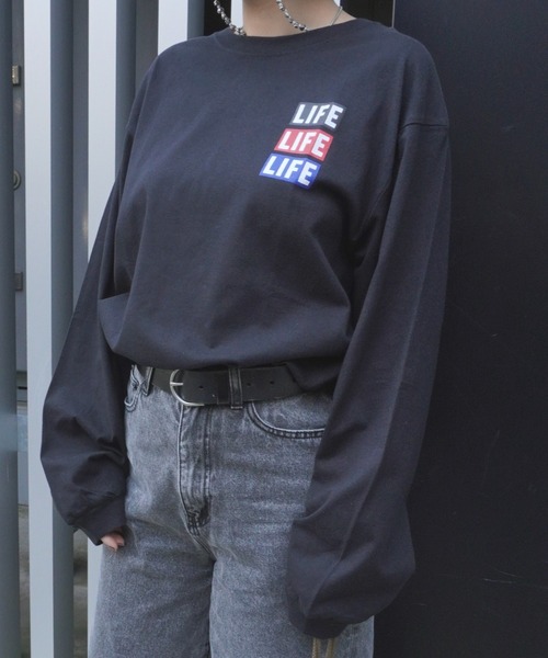 ARCHIVER（アーカイバ）の「【Bz】LIFE 女神 ライセンス天竺ラウンドネックロンT長袖Tシャツユニセックスボディ(RZ)（Tシャツ/カットソー・レディース・ブラック/スミクロ/オフホワイト・MEDIUM）」の13枚目の写真