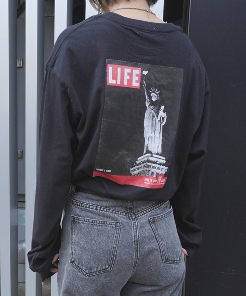 ARCHIVER（アーカイバ）の「【Bz】LIFE 女神 ライセンス天竺ラウンドネックロンT長袖Tシャツユニセックスボディ(RZ)（Tシャツ/カットソー・レディース・ブラック/スミクロ/オフホワイト・MEDIUM）」の16枚目の写真
