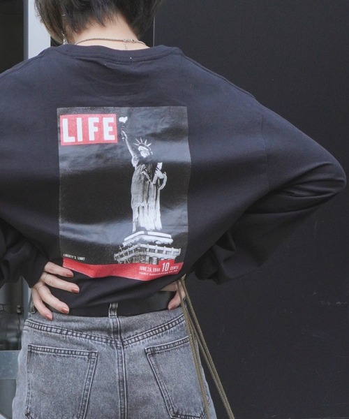 ARCHIVER（アーカイバ）の「【Bz】LIFE 女神 ライセンス天竺ラウンドネックロンT長袖Tシャツユニセックスボディ(RZ)（Tシャツ/カットソー・レディース・ブラック/スミクロ/オフホワイト・MEDIUM）」の18枚目の写真