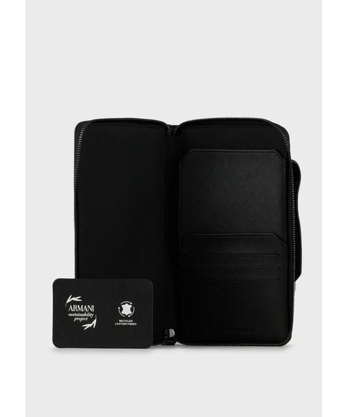 EMPORIO ARMANI（エンポリオアルマーニ）の「【エンポリオ アルマーニ】テクケース（パスケース・メンズ・ブラック・FREE）」の2枚目の写真