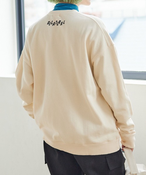 PBLIM（ページボーイリム）の「PAGEBOYLIM/ヴィンテージロックスウェット（スウェット・レディース・チャコールグレー/クリーム・MEDIUM/LARGE）」の8枚目の写真