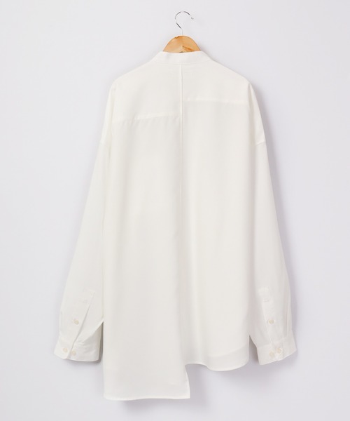 SUGGESTION(サジェッション)の「SUGGESTION ピンタック ドッキング アシメワイドシャツ(シャツ/ブラウス・メンズ・ブラック/ホワイト・M/L)」の11枚目の写真