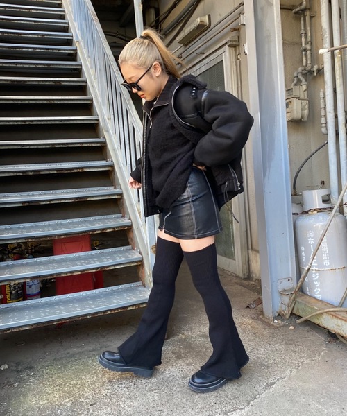 SHAGGIE（シャギー）の「モヘアライクハーフジップオーバーニット（ニット/セーター・レディース・ナチュラル/ブラック/ピンク/ネイビー・FREE）」の19枚目の写真