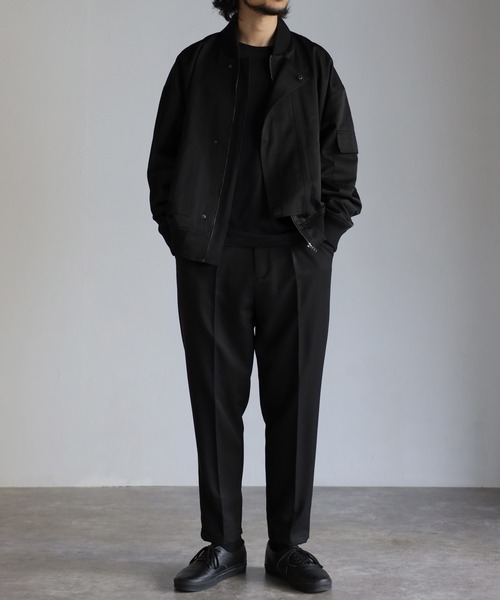 CREARE -LINO-（クレアーレリノ）の「オーバーサイズ ルーズ MA-1ブルゾン<ユニセックス>（MA-1・メンズ・ブラック/シルバーグレー・M/L）」の6枚目の写真