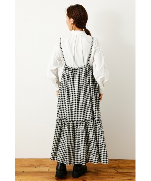 H3894ヴィンテージ コムデギャルソン　チェック柄ベアトップワンピースY2K H3894ヴィンテージ コムデギャルソン チェック柄ベアトップワンピース