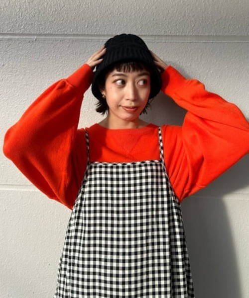 RODEO CROWNS WIDE BOWL（ロデオクラウンズワイドボウル）の「チェックギャザーキャミワンピース（ワンピース・レディース・ホワイト系その他/イエロー系その他・FREE）」の18枚目の写真