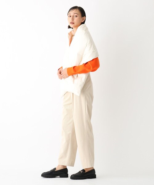 OPAQUE.CLIP(オペークドットクリップ)の「◆【ミュラーダウン】ダウンマフラー(ストール/ショール・レディース・オフホワイト/ブラック/ベージュ・00)」の12枚目の写真