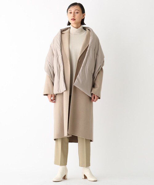 OPAQUE.CLIP(オペークドットクリップ)の「◆【ミュラーダウン】ダウンマフラー(ストール/ショール・レディース・オフホワイト/ブラック/ベージュ・00)」の10枚目の写真