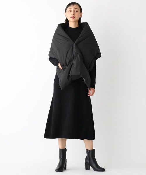 OPAQUE.CLIP(オペークドットクリップ)の「◆【ミュラーダウン】ダウンマフラー(ストール/ショール・レディース・オフホワイト/ブラック/ベージュ・00)」の13枚目の写真