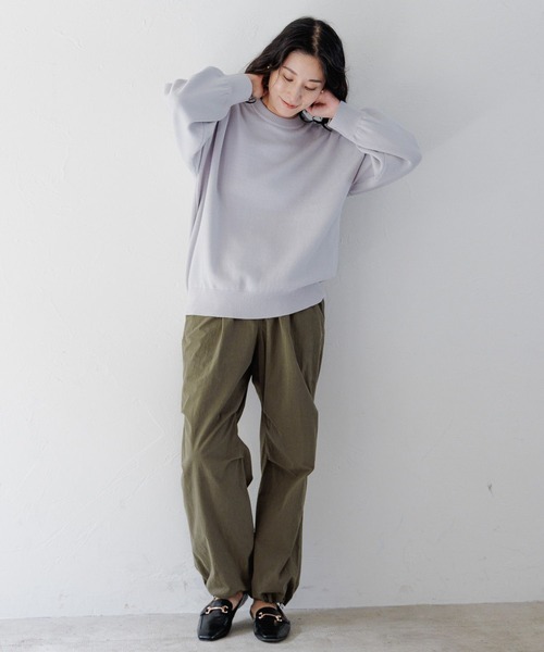 LEPSIM（レプシィム）の「7ゲージホイップライクニットプルオーバー　294952（ニット/セーター・レディース・カーキ/ブラック/ライム/ピンク/グレー/レッド/オフホワイト・FREE）」の15枚目の写真