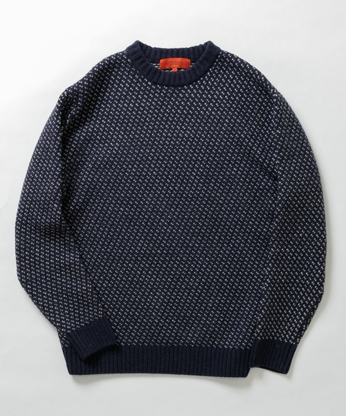 URBAN RESEARCH ROSSO MEN(アーバンリサーチロッソメン)の「『XLサイズあり』バーズアイ柄ニット(ニット/セーター・メンズ・グレー/アイボリー/ネイビー/ブラック・SMALL/MEDIUM/LARGE/X-LARGE)」の4枚目の写真