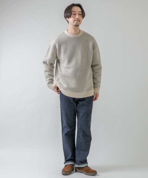 URBAN RESEARCH ROSSO MEN(アーバンリサーチロッソメン)の「『XLサイズあり』バーズアイ柄ニット(ニット/セーター・メンズ・グレー/アイボリー/ネイビー/ブラック・SMALL/MEDIUM/LARGE/X-LARGE)」の20枚目の写真