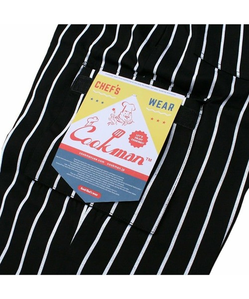 COOKMAN(クックマン)の「COOKMAN CHEF CARGO PANTS「STRIPE」/ BLACK(カーゴパンツ・メンズ・ブラック・XL)」の4枚目の写真