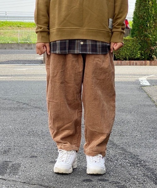 F.O.KIDS(エフオーキッズ)の「F.O.KIDS/エフオーキッズ コクーンパンツ(チノパンツ・キッズ・ダークブルー/ベージュ/ダークグリーン・130/140)」の12枚目の写真