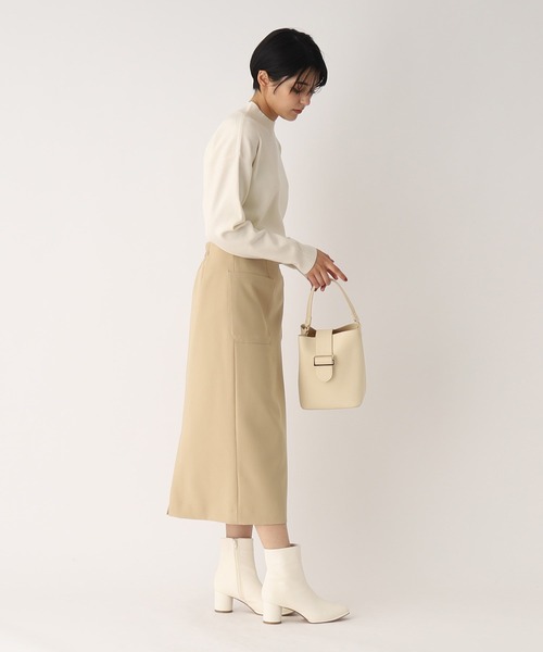 OPAQUE.CLIP（オペークドットクリップ）の「◆【ネオサーモ】リラクシーハイネックニット【抗ピリング】（ニット/セーター・レディース・ブラック/オフホワイト/ナチュラル/ブルー/ホワイト系5/レッド系9/レッド系4/ピンク系9・36/38/40/42）」の22枚目の写真