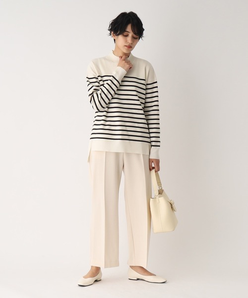 OPAQUE.CLIP（オペークドットクリップ）の「◆【ネオサーモ】リラクシーハイネックニット【抗ピリング】（ニット/セーター・レディース・ブラック/オフホワイト/ナチュラル/ブルー/ホワイト系5/レッド系9/レッド系4/ピンク系9・36/38/40/42）」の14枚目の写真