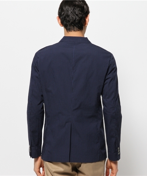 EDIFICE(エディフィス)の「◇C/PEサッカーギンガム 2Bジャケット(その他アウター・メンズ・ブルー系その他・44/46/48/50)」の4枚目の写真