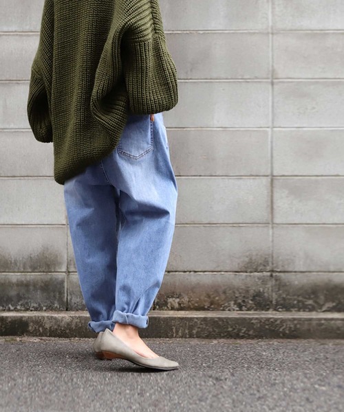 antiqua（アンティカ）の「加工デニムパンツ（デニムパンツ・レディース・ブルー系その他2・L/XL）」の3枚目の写真