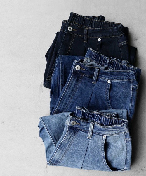 antiqua（アンティカ）の「加工デニムパンツ（デニムパンツ・レディース・ブルー系その他2・L/XL）」の2枚目の写真