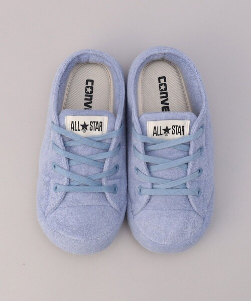 FREAK'S STORE（フリークスストア）の「CONVERSE/コンバース ALL STAR ROOM SHOES PILE OX/オールスタールームシューズパイルオックス（ルームシューズ/スリッパ・レディース・ブルー/オフホワイト・SMALL）」の4枚目の写真